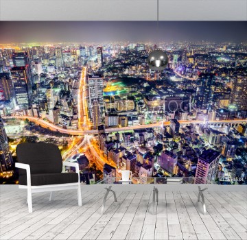 Picture of Tokyo Japan cityscape and highways